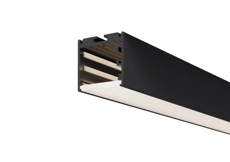 Радиусный профиль 35x35 линейный черный 2.5м Maytoni Радиусный профиль ALM-3535R-B-D-2.5M