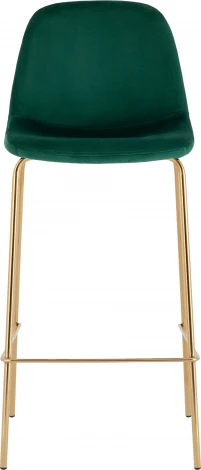 Стул барный Валенсия SN велюр зеленый золотые ножки 2 шт Stool Group (арт.УТ000038301)