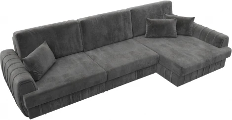 Диван угловой Лига-057 НПБ Лонг угол правый Лига Диванов (Велюр) арт.129306