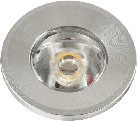 Встраиваемая подсветка ступеней лестницы светодиодная AM Group AM239 AL 1W (220V, круглые, IP44)