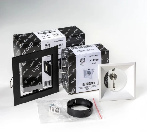 Встраиваемый светильник под LED модуль/ламп МR16 Lightstar Domino D51706BMOD (220V)