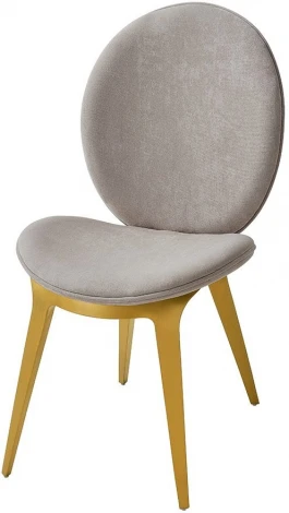 Стул ESF CAVA GY8029 бежевый/нерж.сталь/Ткань,Нержавеющая сталь