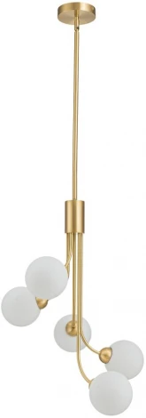 Потолочая люстра на штанге Belfast Bryson L-8130-5A BR GL (220V, шарики)