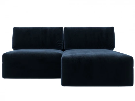 Диван угловой модульный Лига-060 НПБ угол универсальный (ЛДСП,Брус,Фанера/Пластик/Велюр/Синий) Лига Диванов 129495