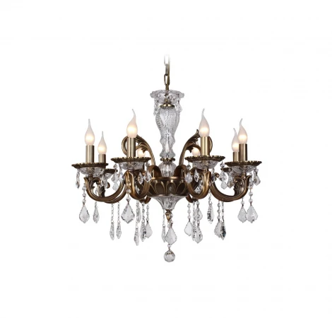 Подвесная люстра IDLamp Deyfn 256/8-Oldbronze