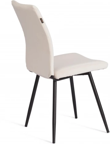 Стул обеденный Monte Carlo Tetchair (Флок/Молочный,Черный) арт.24793