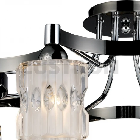 Потолочная люстра N-Light 919 919-08-13 chrome/dark chrome + white