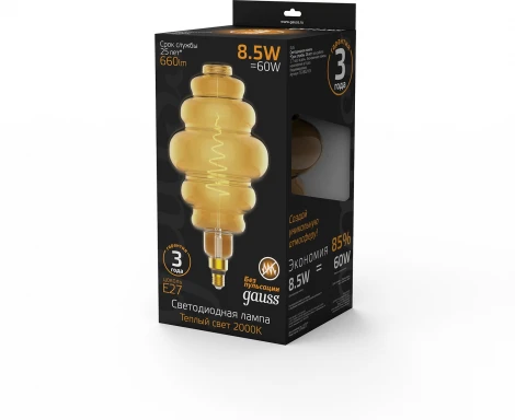 Лампочка светодиодная филаментная Gauss 161802105
