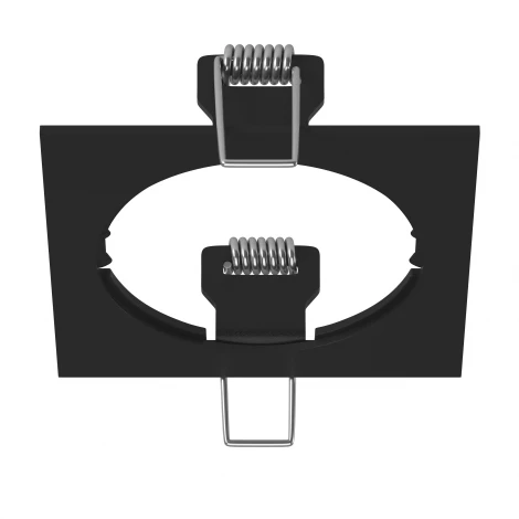 Рамка для одного встраиваемого светильника Lightstar Intero, квадрат, черный
