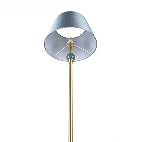 Торшер Lumion Eletra 8416/1F латунь/синий, металл/стекло/текстиль Е27 60W 220V