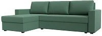 Диван угловой Траумберг Лайт левый угол (Зеленый/Рогожка) Лига Диванов арт.121141L