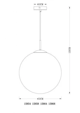 Подвесной светильник Globo Varus 15858 (220V, на проводе, шар)