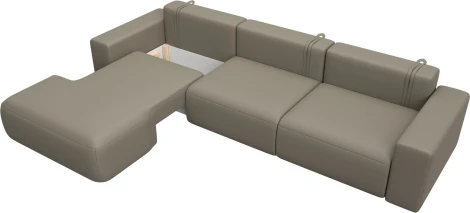 Диван угловой Лига-036 НПБ Классик Лонг левый угол Лига Диванов (Экокожа) арт.127789L