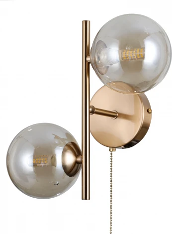 Бра с выключателем Moderli Molly V10787-2W (220V, шар, молекулы)