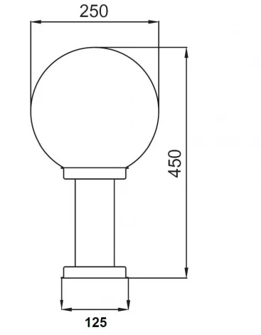 Наземный светильник Oasis Light INOX 75877-450 SS