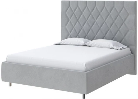 PROxSON Кровать Rhomby без основания (Ткань: Велюр Monopoly Ниагара (960)) 140x200