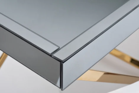 Журнальный стол Garda Decor KFG134 (Золото/Прозрачный)