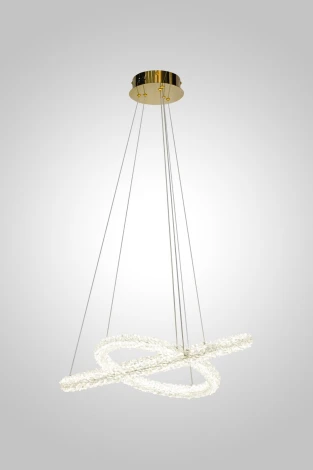 Подвесная люстра AM Group OVALE GD D600+400 (220V, на тросе)