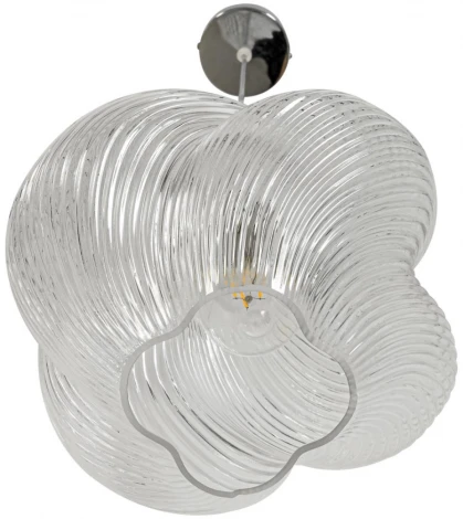 Подвесной светильник Lumion Tide 8288/1A хром/прозрачный, металл/стекло E27 1*60W 220V (на проводе)