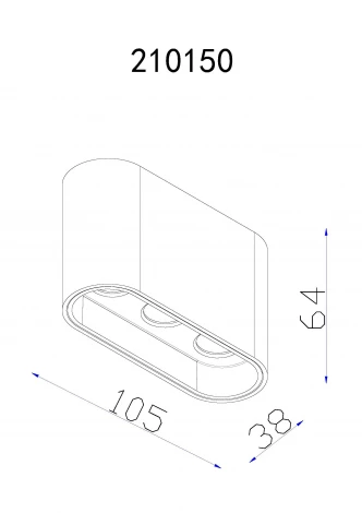 Накладной точечный светильник Globo Tugha 55007-7W (LED, 220V)