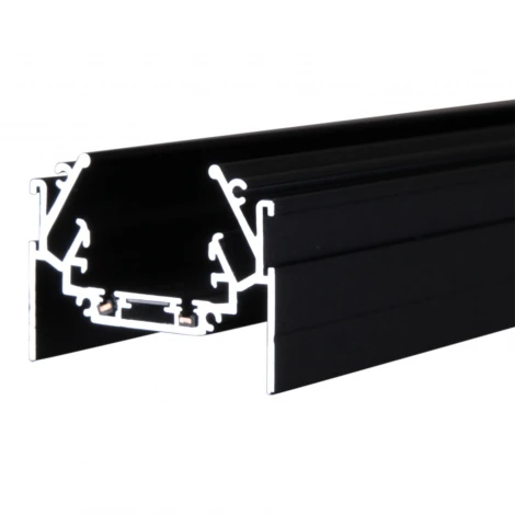 Шинопровод магнитный встраиваемый для натяжного потолка 3 м. Reluce RL 06300 track rail 3000mm BK