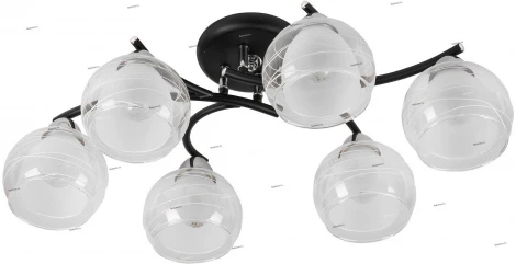 IDLamp Nerina 845/6PF-Blackchrome