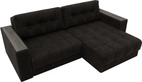 Диван угловой с декором Лига-049 НПБ Лига Диванов (Велюр) арт.128465