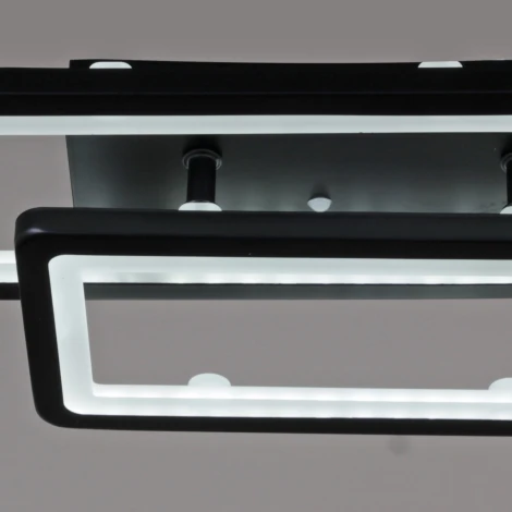 Потолочная люстра светодиодная на штанге с пультом с регулировкой цветовой температуры, яркости и ночным режимом Reluce 03629-0.3-02A BK