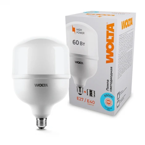Светодиодная лампа 60Вт 6500К Е27/Е40 Wolta 25WHP60E27/40