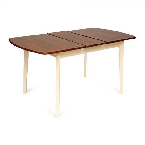 Стол ROBERTO (mod. EHR3248R+12 H4) rustic oak+cream (дуб+кремовый) (дерево гевея/мдф)