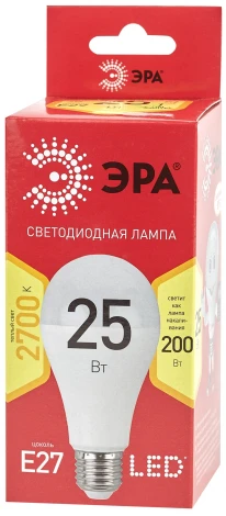 Лампочка светодиодная E27 25Вт ЭРА LED A65-25W-827-E27 R LED A65-25W-827-E27 R