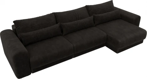 Диван угловой Лига-056 НПБ Лонг угол универсальный Лига Диванов (Велюр) арт.129176