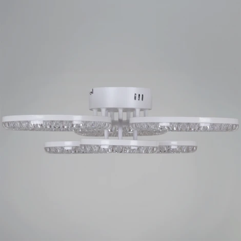 Потолочная люстра светодиодная на штанге с пультом регулировкой цветовой температуры, яркости и ночным режимом Reluce 09847-0.3-3+3A WH