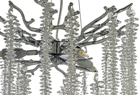 Подвесная люстра Dio D`arte Tavenna Nickel Tavenna H 1.5.32.100 N (220V, хрусталь, на тросе)