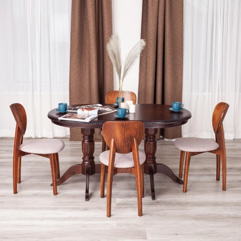 Обеденный стул Tetchair DIAMANTE (Бук/Коричневый)