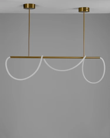 Подвесной светильник светодиодный с гибким неоном на штанге Moderli True V10688-PL (220V)