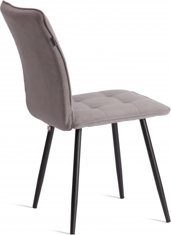 Стул обеденный Bari Tetchair (Флок/Серый,Черный) арт.24802