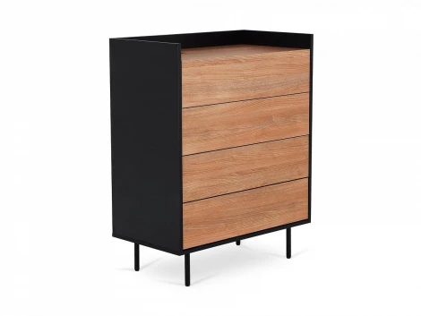 Комод Look ОГОГО 797715 (робиния брэнсон, черный)