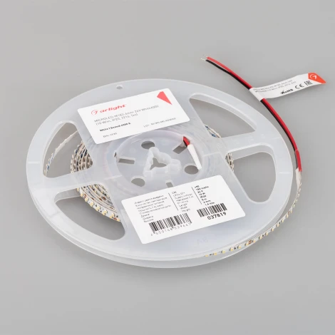 Светодиодная лента MICROLED-M182-4mm 24V White6000 (10 W/m, IP20, 2216, 5m) (Arlight, узкая) 037819