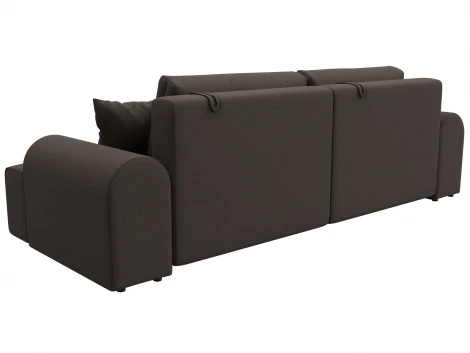 Диван прямой Лига-080 (ДСП/Пластик/Рогожка/Коричневый) Лига Диванов 131110