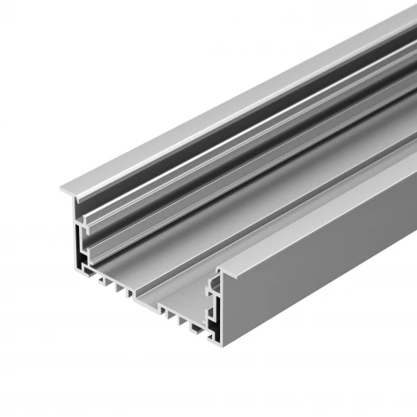 Профиль с экраном S2-LINIA94-F-2500 ANOD+OPAL (Arlight, Алюминий) 021178(1)