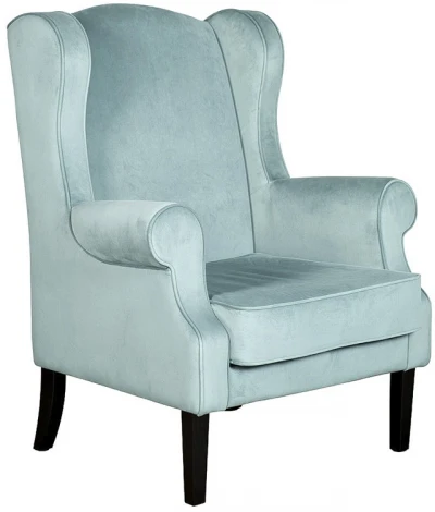 Кресло Garda Decor GD-TORINO-1 (Черный/Голубой)