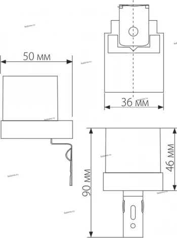 Датчик освещенности накладной Elektrostandard, белый с синим, 1200W, IP44