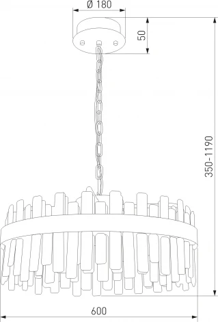 Подвесной светильник Bogate's Sparkle 417/1 (LED, 220V, на цепи, круглые)