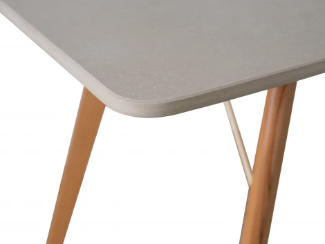 Стол обеденный обеденный JET CERAMIC прямоугольный 120*80 (Дерево бук, Прозрачный лак) FF Faggio Ardesia 80х120