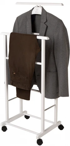 Вешалка костюмная на колесах В 22Н белый от фабрики Mebelik