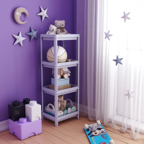 Стеллаж Sheffilton SHT-SS25-3 пастельно-лиловый 3733976303