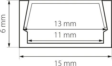 Профиль накладной с прямоугольным рассеивателем Lightstar Profiled 419111