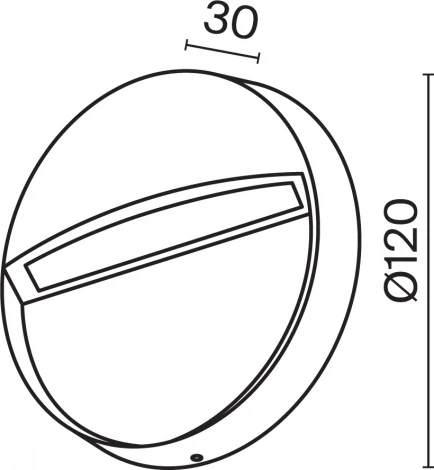 Подсветка для лестниц Maytoni Mane O046SL-L3B3K (LED, 220V, круглые, IP54)