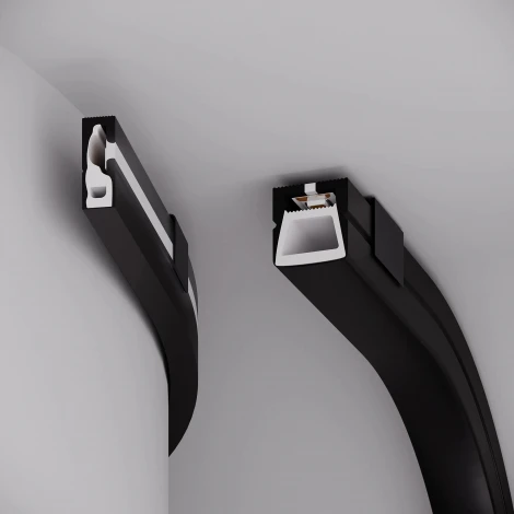 Силиконовый профиль WPH-FLEX-1616-TOP-S11-5m FULL BLACK (Arlight, Силикон) 045774